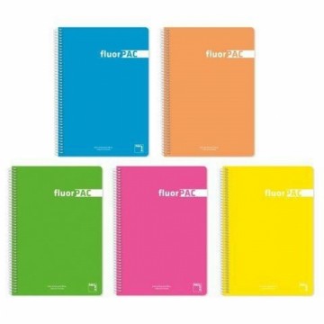ноутбук Pacsa FluorPAC Разноцветный 80 Листья Din A4 (5 штук)