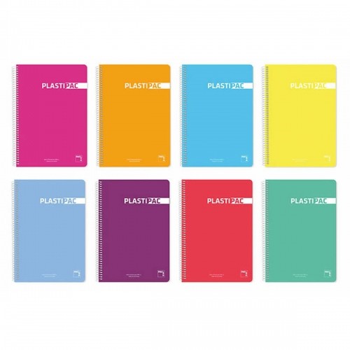 ноутбук Pacsa Plastipac Разноцветный 80 Листья Din A4 (5 штук) image 1
