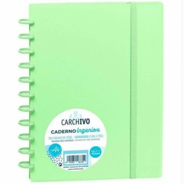 ноутбук Carchivo Ingeniox A4 100 Листья Светло-зеленый