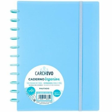 ноутбук Carchivo Ingeniox Светло Синий A4 100 Листья