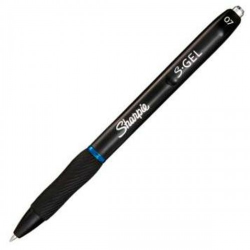 Gela pildspalva Sharpie S-Gel Ievelkams Zils 0,7 mm (12 gb.) image 2