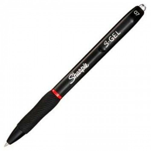 Gela pildspalva Sharpie S-Gel Ievelkams Sarkans 0,7 mm (12 gb.) image 2