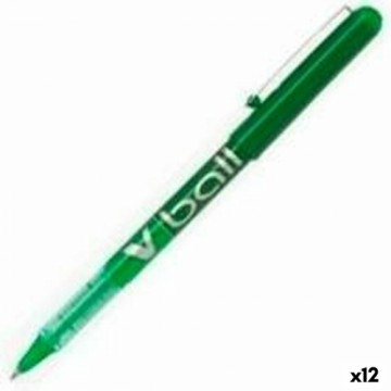 Šķidrās tintes pildspalva Pilot BL-VB-5 Zaļš 0,3 mm (12 gb.)