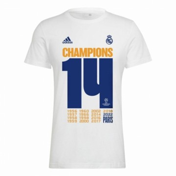 Vīriešu Īsroku Futbola Krekls Adidas Real Madrid Champions 2022