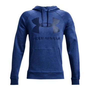 Vīriešu Sporta Krekls ar Kapuci Under Armour Fleece Rival Tumši zils