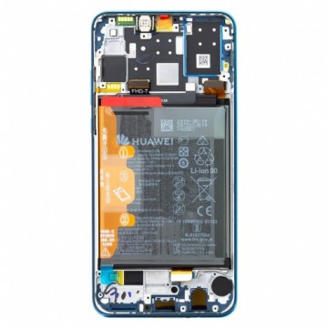 Huawei P30 Lite 2020 New Edition LCD Display + Touch Unit + Front Cover Blue (for 48 MP foto) (Service Pack)