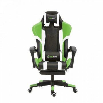 Herzberg Home & Living Herzberg HG-8083: Tri-color Gaming and Office Chair with Linear Accent Green