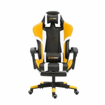 Herzberg Home & Living Herzberg HG-8083: Tri-color Gaming and Office Chair with Linear Accent Yellow