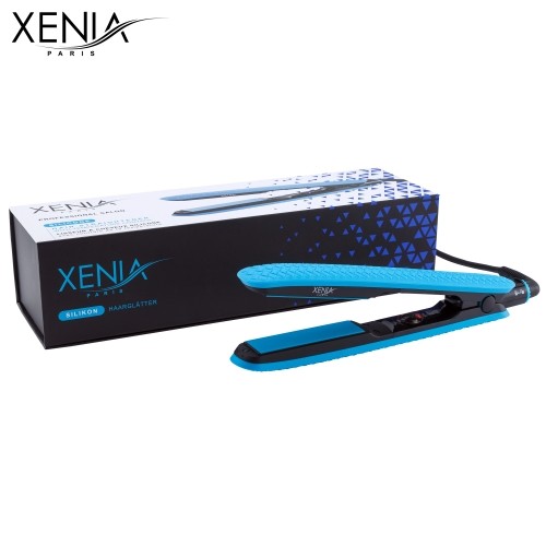 Xenia Paris JS-140207: Blue Silicone Hair Straightener image 2