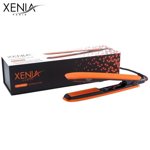 Xenia Paris JS-140209: Orange Silicone Hair Straightener image 2