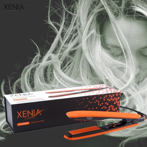 Xenia Paris JS-140209: Orange Silicone Hair Straightener image 5
