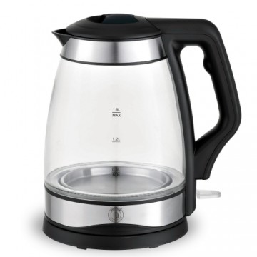 Herzberg Cooking Herzberg HG-5044: 1.8L Electric Glass Kettle With LED Light Indicator