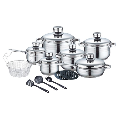 Royalty Line RL-1802: 18 Pieces Stainless Steel Cookware Set w/ Various Utensils image 1