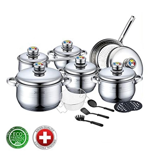 Royalty Line RL-1802: 18 Pieces Stainless Steel Cookware Set w/ Various Utensils image 4