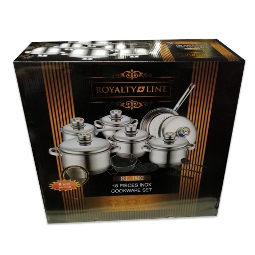 Royalty Line RL-1802: 18 Pieces Stainless Steel Cookware Set w/ Various Utensils image 5
