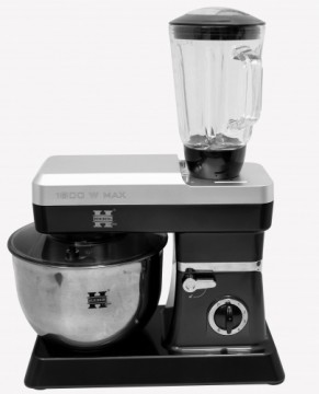 Herzberg Cooking Herzberg HG-5065; Stand Mixer 1200W (1800W max), 6.5L Black