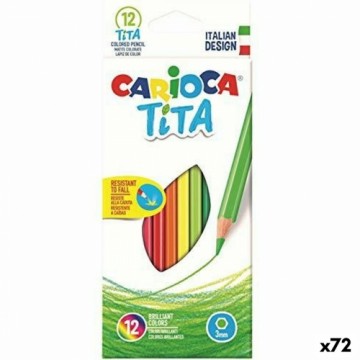 Zīmuļa Komplekts Carioca Tita Daudzkrāsains 12 Daudzums Sveķi (72 Vienības)