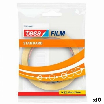 Клейкая лента TESA Standard 66 m 15 mm Прозрачный (10 штук)