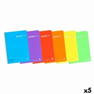 ноутбук ENRI Разноцветный 80 Листья Din A4 (5 штук)