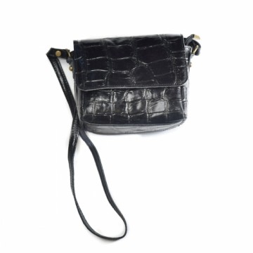 Sieviešu Rokassoma Firenze Artegiani FA411414-BLACK Melns (17 x 18 x 6 cm)