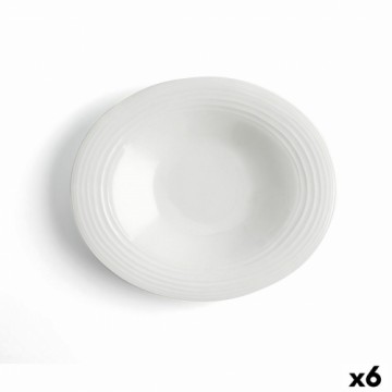 Dziļais šķīvis Ariane A'bordo Keramika Balts (Ø 29 cm) (6 gb.)