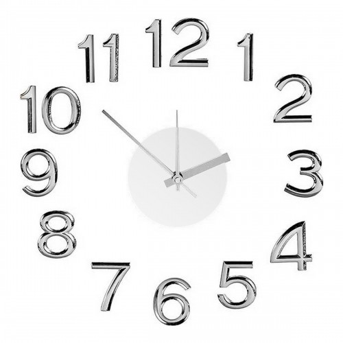 Gift Decor Sienas pulkstenis Sudrabains Balts Uzlīme ABS Gumija Eva (Ø 35 cm) (6 gb.) image 3