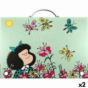 Портфель Grafoplas Mafalda Spring Застежка Разноцветный Din A4 (2 штук)