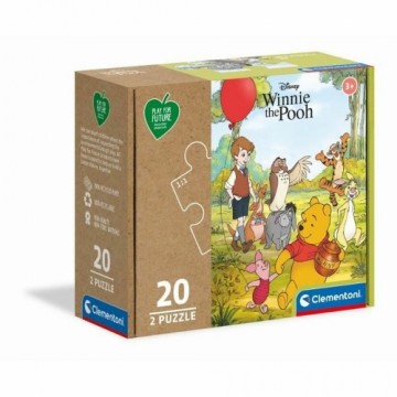Puzle Bērniem Clementoni Winnie the Pooh (2 x 20 Daudzums)