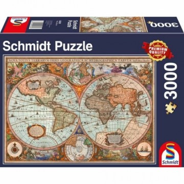 Puzle un domino komplekts Schmidt Spiele Ancient World Map (3000 Daudzums)