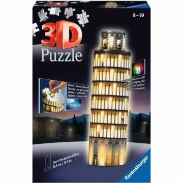 3D Puzle Ravensburger Tour De Pise Night Edition  216 Daudzums