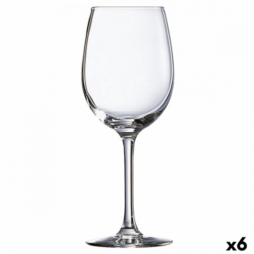 Bigbuy Home Vīna glāze Ebro Caurspīdīgs Stikls (470 ml) (6 gb.) image 1