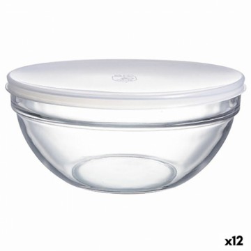 Bļoda Luminarc Ar vāku Caurspīdīgs Stikls (Ø 14 cm) (12 gb.)