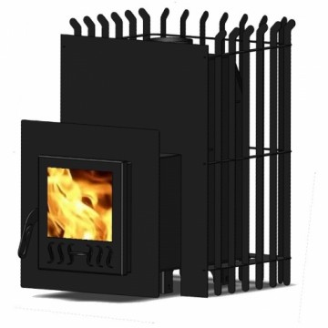 Sm Global Pirts krāsns Etna 12 ar stikla durvīm Etna 1202-S