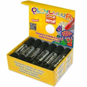 Tempera Playcolor Basic One Ciets Melns (10 g) (12 gb.)