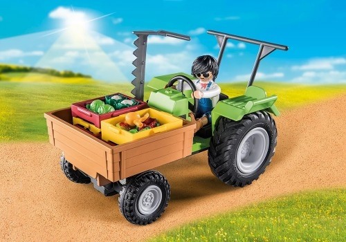 Playmobil Set Country 71249 Harvester Tractor with Trailer image 3