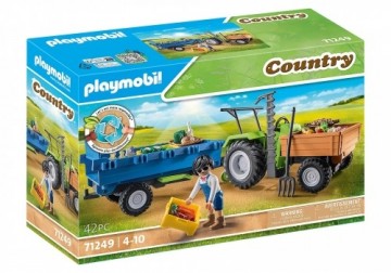 Playmobil Set Country 71249 Harvester Tractor with Trailer