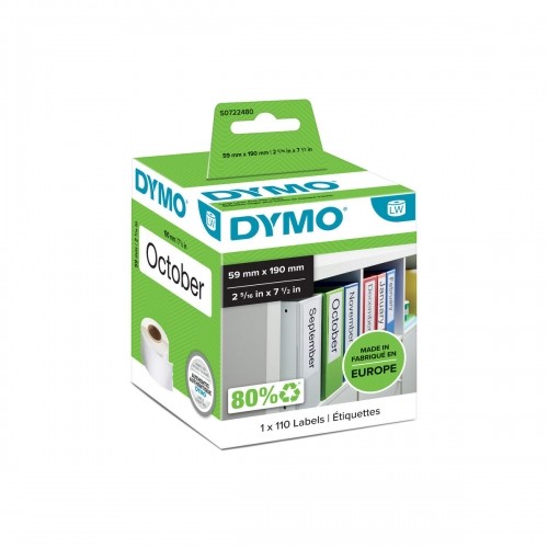 Рулон этикеток Dymo 99019 59 x 190 mm LabelWriter™ Белый Чёрный (6 штук) image 3
