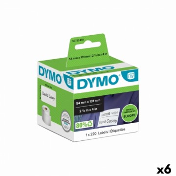Рулон этикеток Dymo 99014 54 x 101 mm LabelWriter™ Белый Чёрный (6 штук)