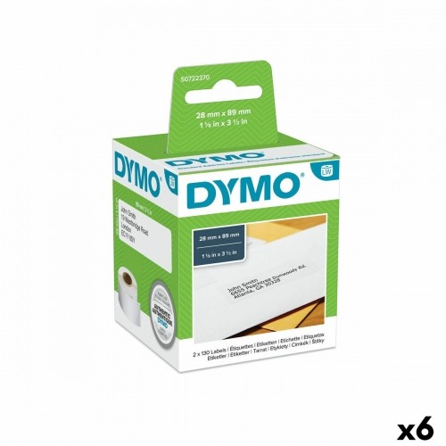 Sarakstu Birkas Dymo 99010 28 x 89 mm LabelWriter™ Balts Melns (6 gb.) image 1