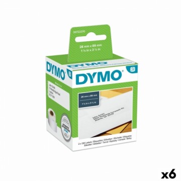 Sarakstu Birkas Dymo 99010 28 x 89 mm LabelWriter™ Balts Melns (6 gb.)