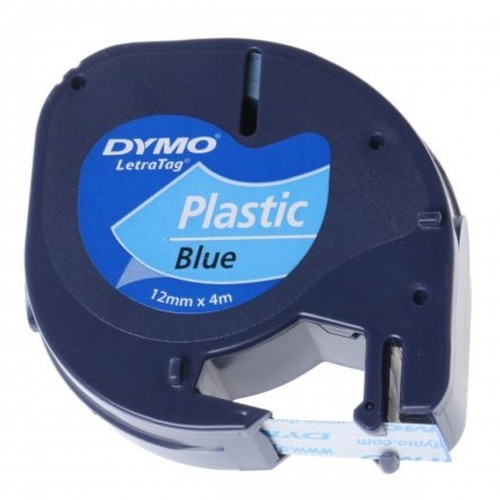Laminēta lente iekārtu marķēšanai Dymo 91205 LetraTag® Melns Zils 12 mm (10 gb.) image 2