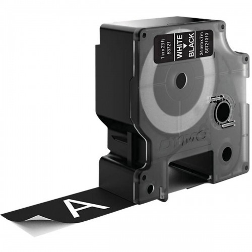 Laminēta lente iekārtu marķēšanai Dymo D1 53721 24 mm LabelManager™ Melns Balts (5 gb.) image 3