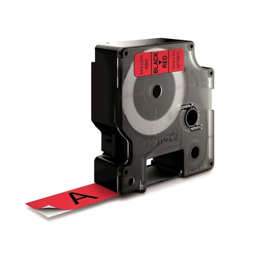 Laminēta lente iekārtu marķēšanai Dymo D1 45807 LabelManager™ Sarkans Melns 19 mm (5 gb.) image 3