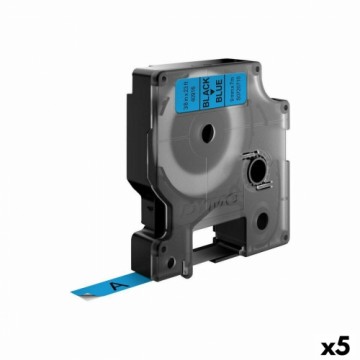 Ламинированная лента для фломастеров Dymo D1 40916 LabelManager™ Чёрный Синий 9 mm (5 штук)