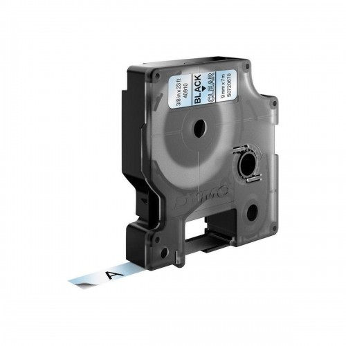 Ламинированная лента для фломастеров Dymo D1 40910 LabelManager™ Прозрачный 9 mm Чёрный (5 штук) image 2