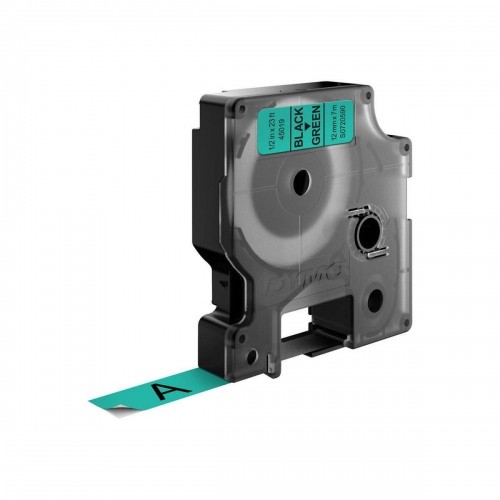 Laminēta lente iekārtu marķēšanai Dymo D1 45019 LabelManager™ Zaļš 12 mm Melns (5 gb.) image 2