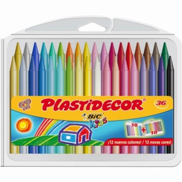 Цветные полужирные карандаши Plastidecor Разноцветный