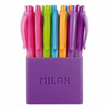Lodīšu Pildspalvu Komplekts Milan P1 Touch Daudzkrāsains 1 mm (12 gb.)