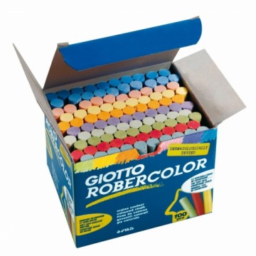Мелка Giotto Robercolor Разноцветный Против пыли 100 Предметы