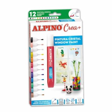 Краска Alpino Crea + Стеклянный Разноцветный